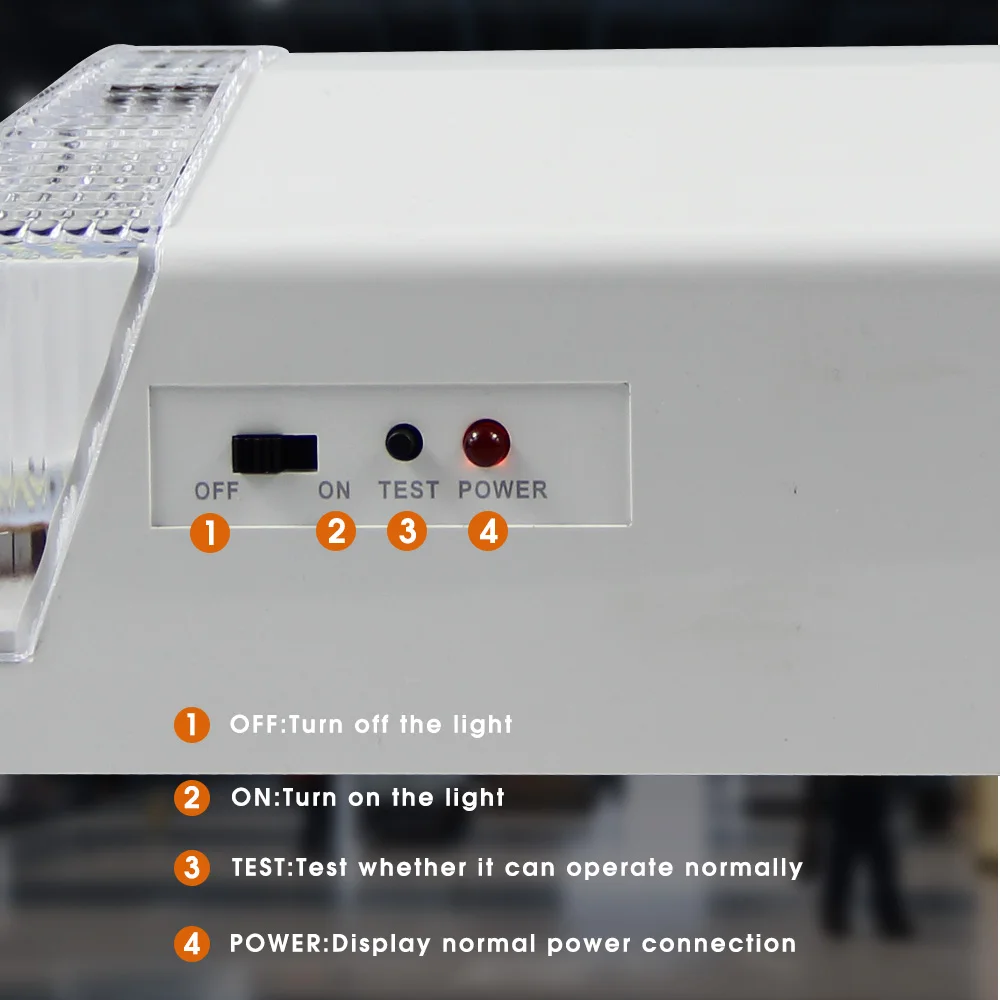 Dual Head LED Emergency Light Wall-mounted Fire Fighting Lamp Portable Camping Lamp Rechargeable Searchlight for Night Activity