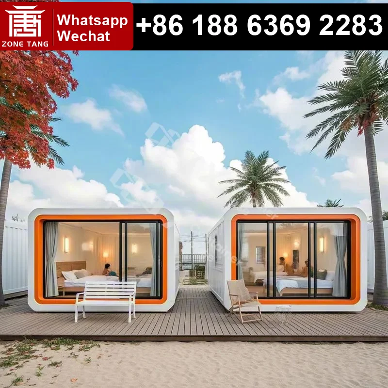 Manufacturer Best Modular Apple Capsule House Offering Fashionable Insulated Spaces Modern Eco-Living Prefab Tiny Bungalow Steel