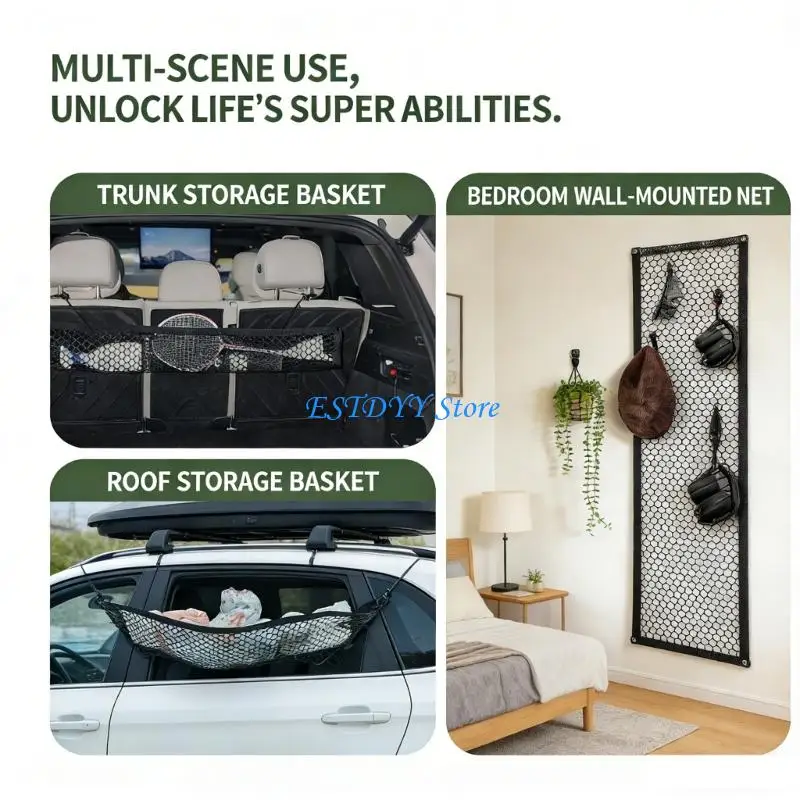 G6DE Quick Setups Campers Fixing Net for Car Trunk And Camping Equipment