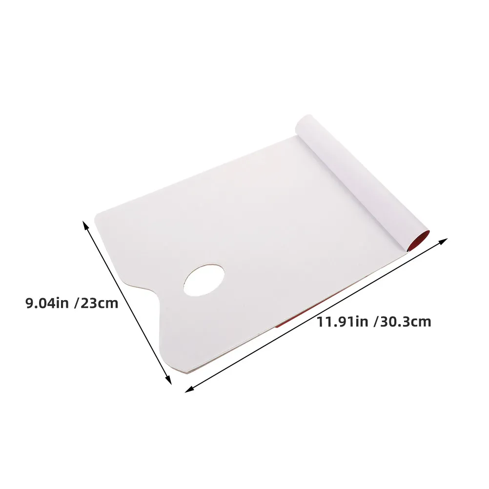 2Pcs Disposable Palette Paper Sheets Effortless Peel-Off Residue-Free Pigment Absorption True Color Accuracy for Outdoor