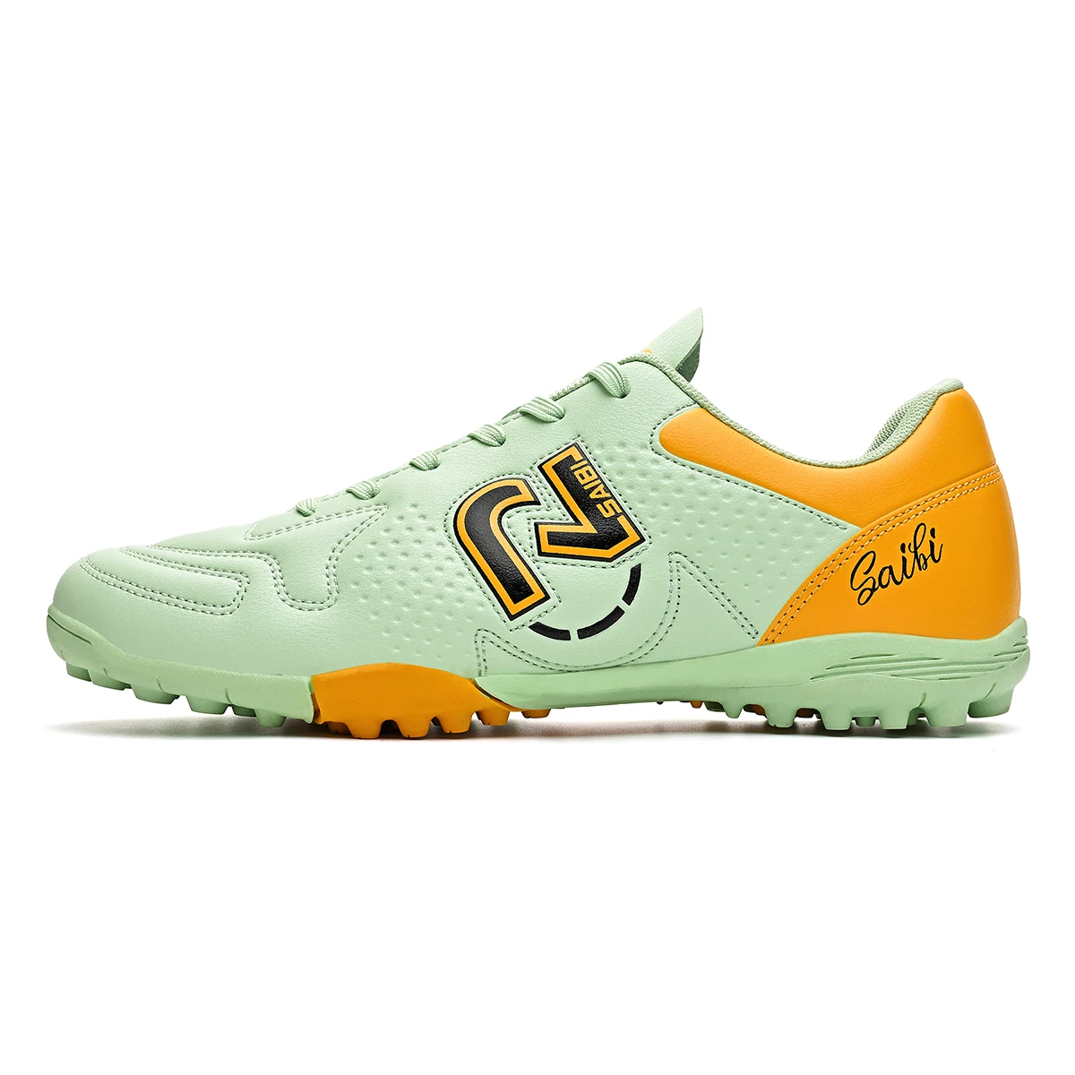 

High Grip TF Turf Football Boots Soft PU Fabric Upper Rubber Wear-resistant Sole Teenager Boys Girls Match Sneakers