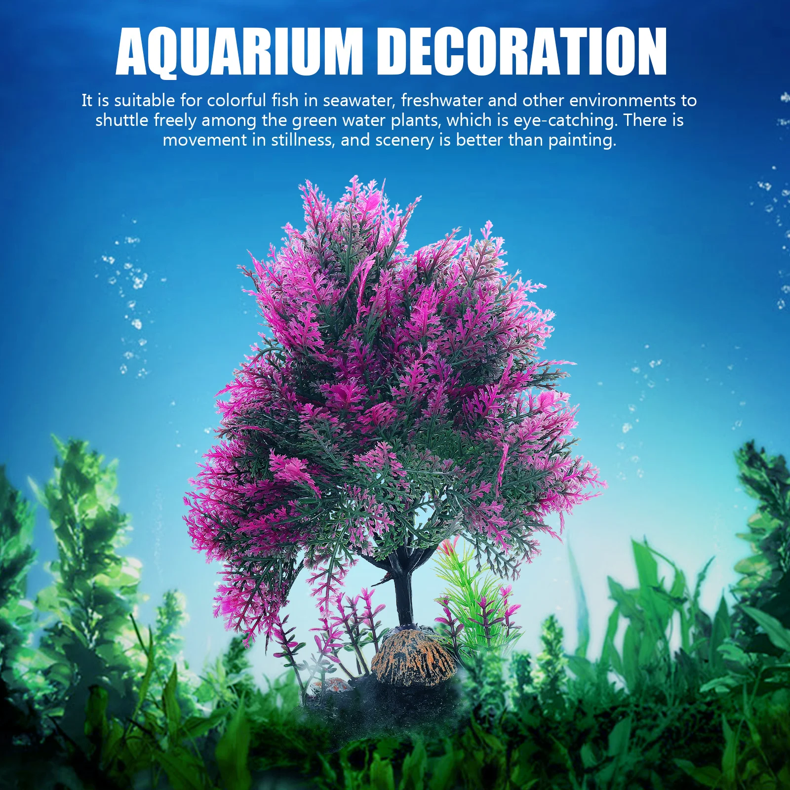 

Simulation Water Grass Decor Aquatic Plant Model Fake Plants for Fish Tank Aquarium Terrarium Plastic Decorative Pet Supplies