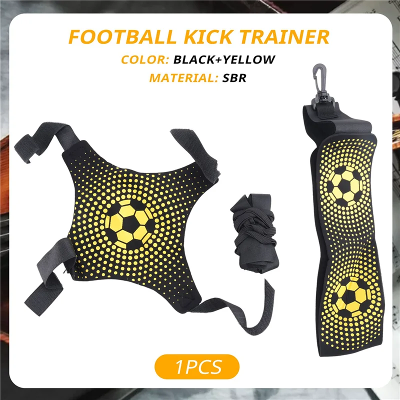 ABHS-เข็มขัดฝึกซ้อมลูกฟุตบอล,ฟุตบอลเตะโยนเดี่ยวฝึกการฝึกอบรมการควบคุมทักษะเข็มขัดปรับได้สําหรับเด็กผู้ใหญ่
