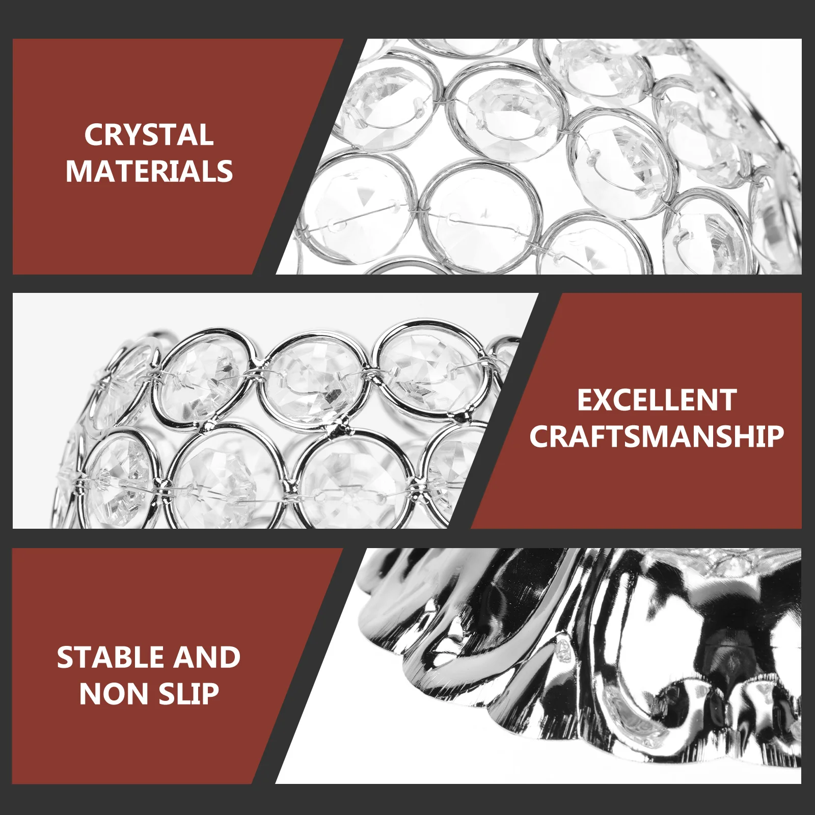 

Eyebrow Pencil Brush Storage Barrel Container Tools Holder Case Makeup for Stationery Bucket Crystal