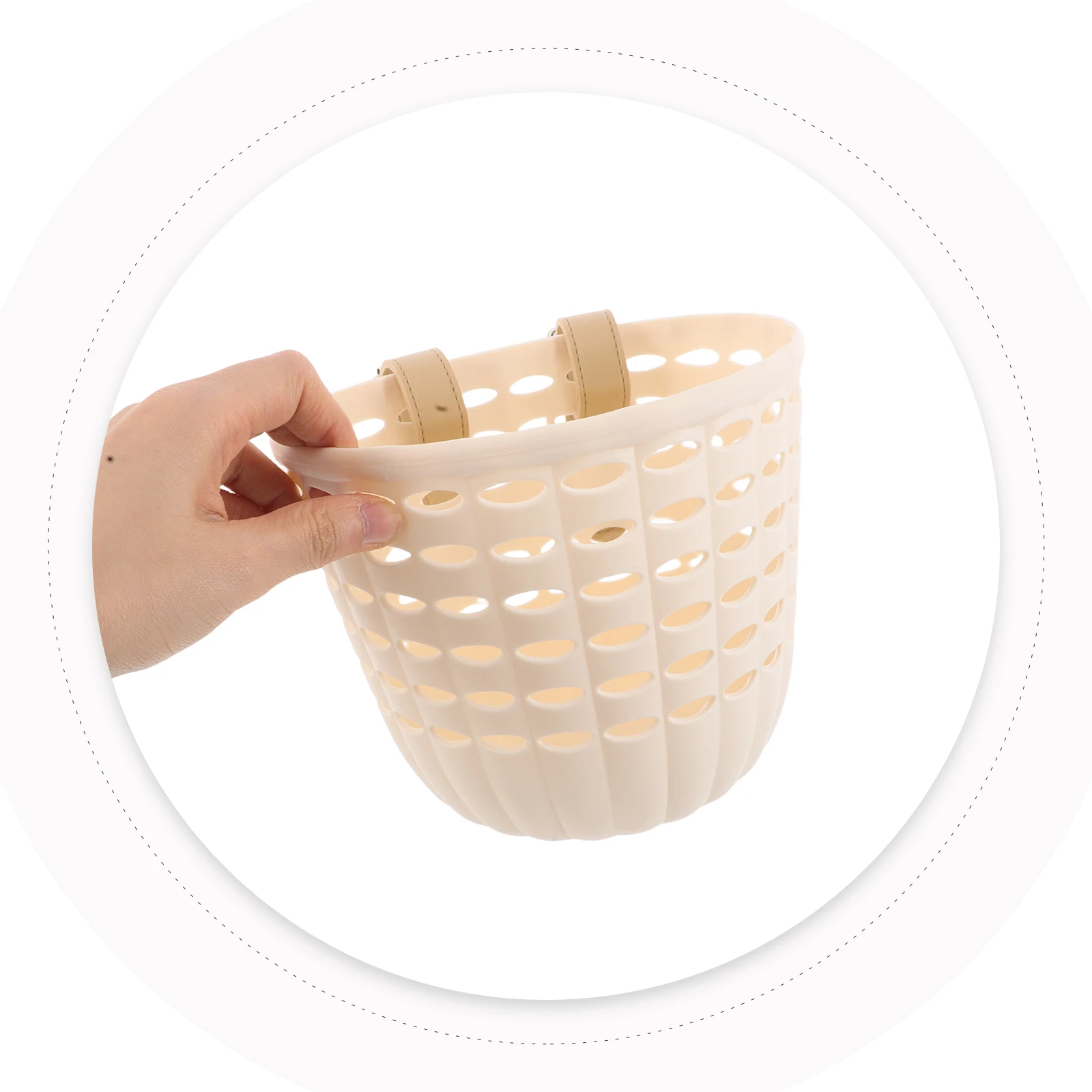 

2pcs Bike Basket: Plastic Front Handlebar Basket for 's Bicycle Scooter Tricycle Accessories for Outdoor Fun