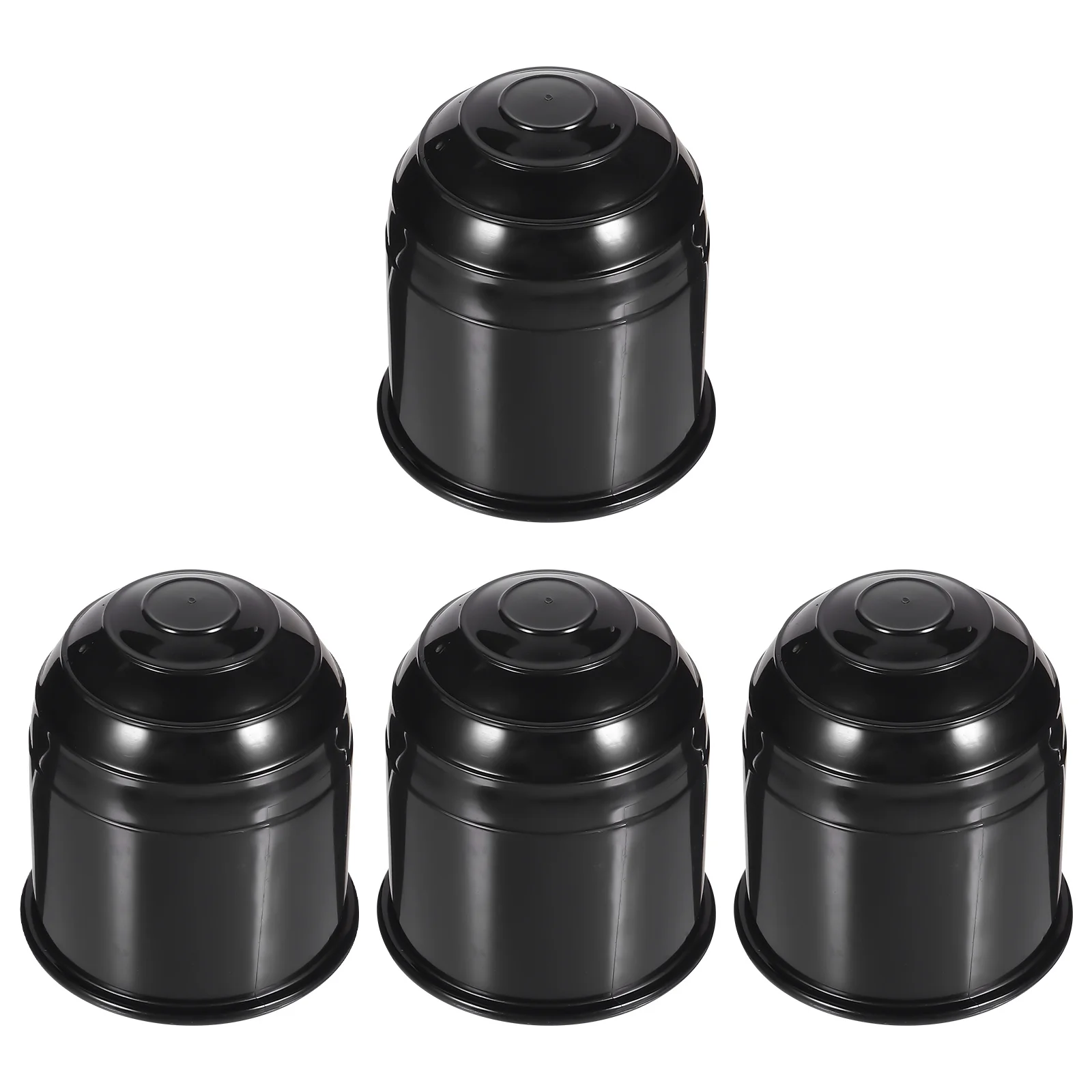 

4Pcs Trailer Ball Cover Nylon Towing Hitch Protective Cap Universal Fit for Car Coupling with Locking Ring Dirt Corrosion