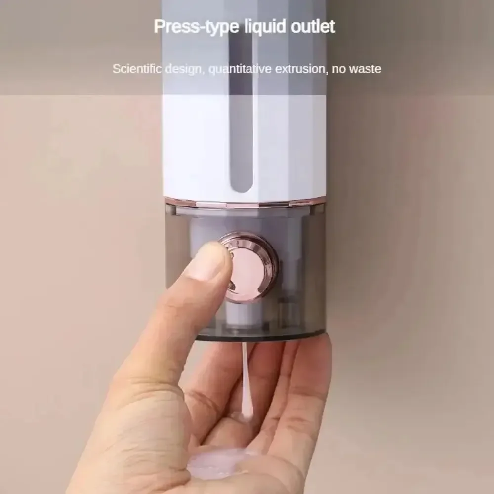 Non-Perforating Soap Dispenser Hand Sanitizer Wall Hanger Press Dispenser Home Hotel Shower Gel Shampoo Box Wall Mount image 3