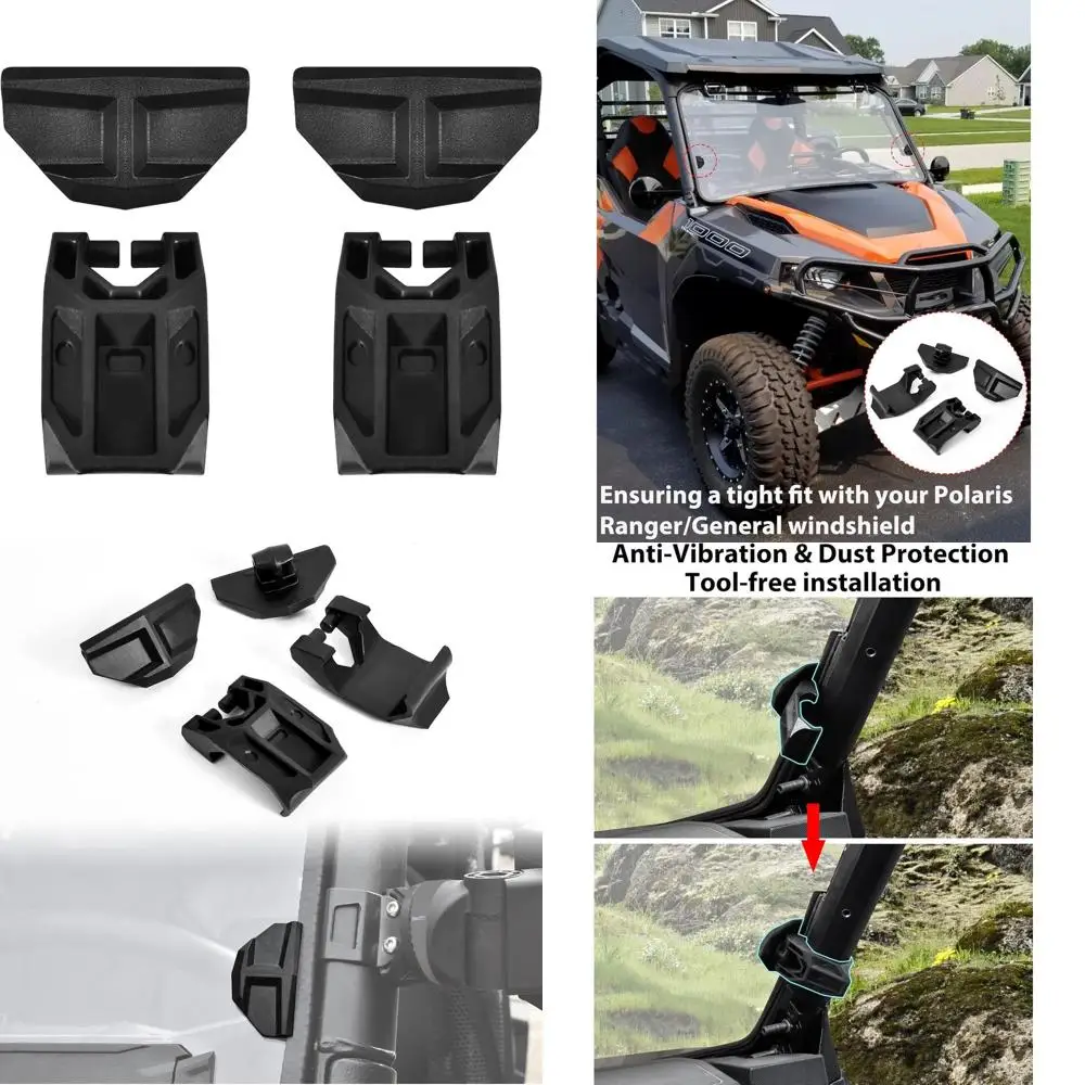

Комплект зажимов для лобового стекла для Polaris Ranger 1000 900 XP/Ranger 570 среднего размера SP 570/General 1000/XP, усиленный для тяжелых условий эксплуатации