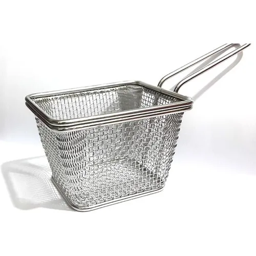 Altınbaşak Stainless Mini 10x8x7 Square Fryer Basket