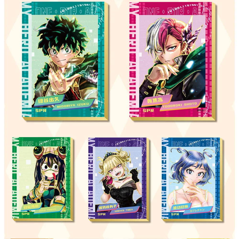 Wholesale Case My Hero Academia Game Cards Bakugou Katsuki Todoroki Shoto Cosplay Hardcover Collection Anime Children Toy Gift