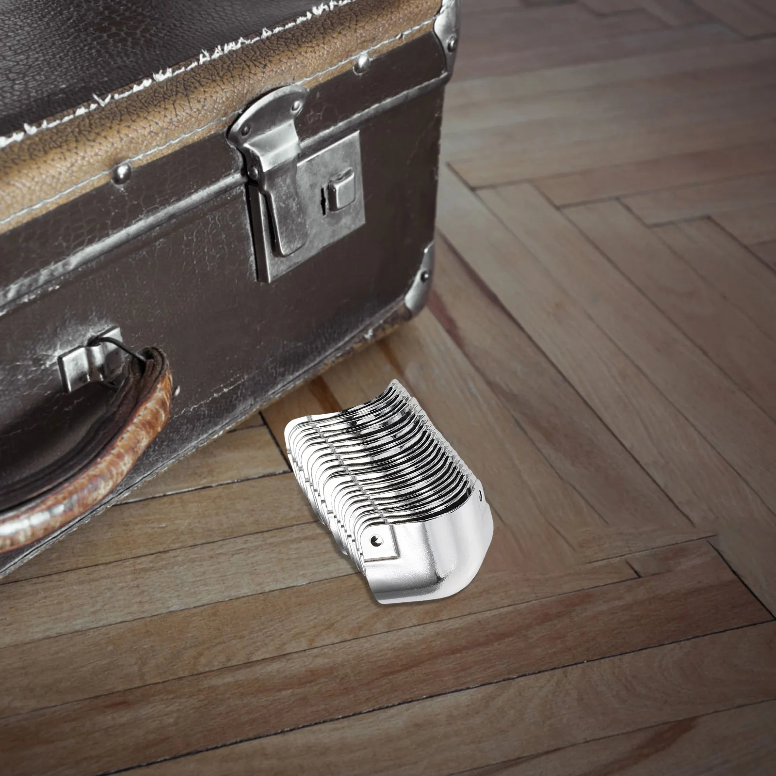 20 قطعة حماة زوايا حافة الطيران الألومنيوم الأثاث إكسسوارات الأجزاء الداخلية للكمبيوتر سبائك الحرس لحالات صناديق الأدوات السفر البضائع #2