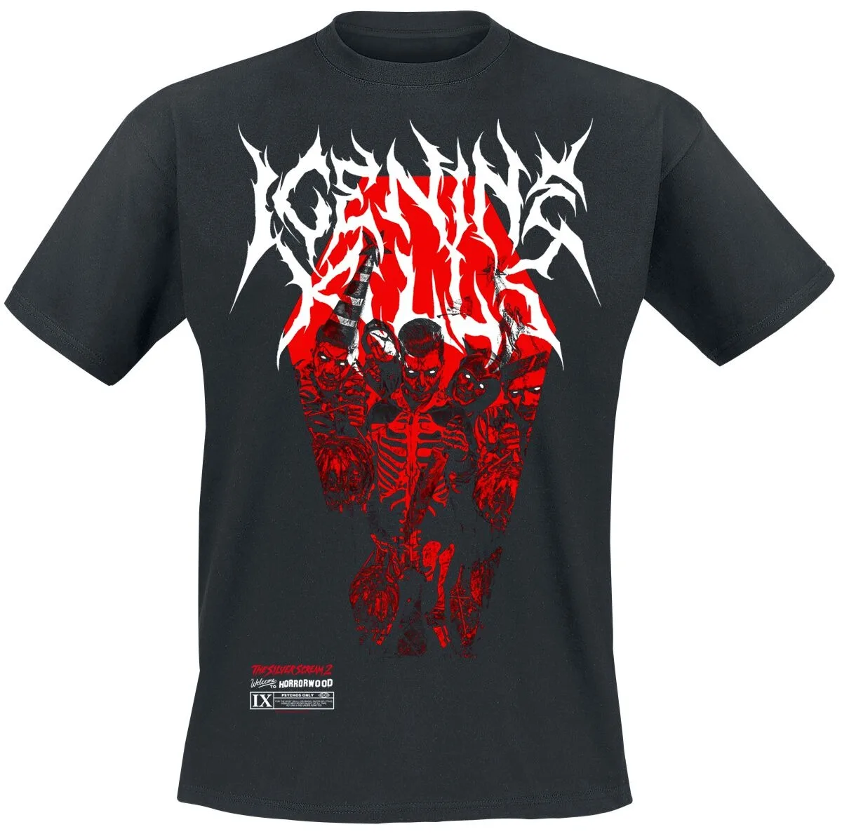 Ice Nine Kills Unisex T-shirt Art The Clown Choke Print Horror Metal Casual Tee
