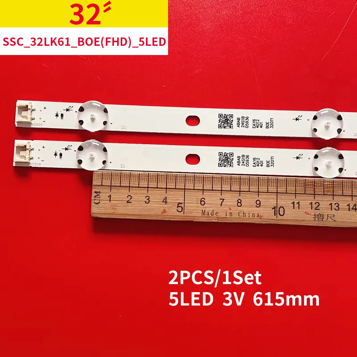 

5set LED backlight bar For 32LJ510U-ZA 32LJ610V-ZD 32LJ610U LED ARRAY ASSY 32LJ61 SSC_32LJ61_BOE(FHD)_5LED HC320DUN-ABSL1-A14X