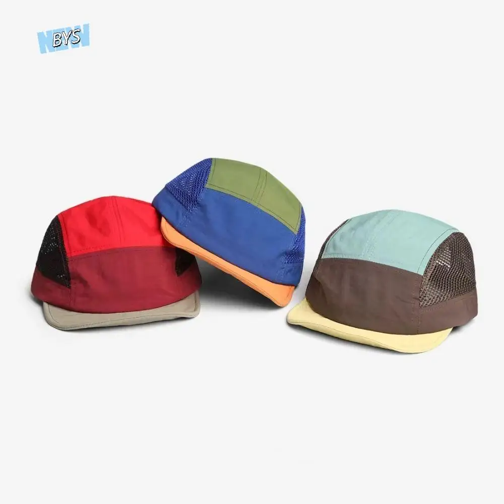 

Quick Drying Mesh Baseball Cap Adjustable Versatile Retro Sun Visor Cap Ultrathin Breathable Color Splicing Hat Sports Cap