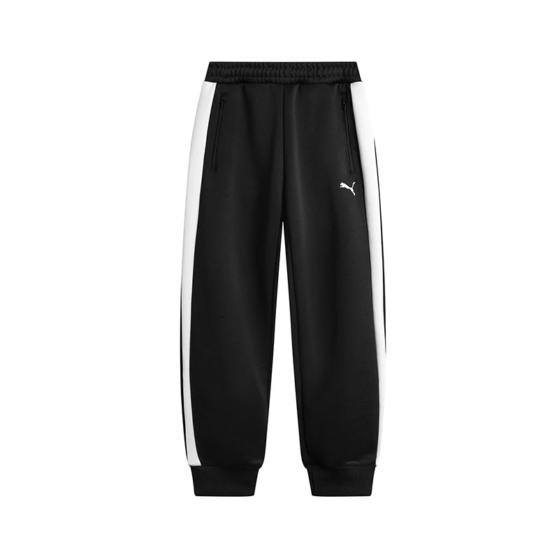 

Puma Black Men's and Women's Pants T7 Sports Pants Casual Knitted Long Pants 63186201