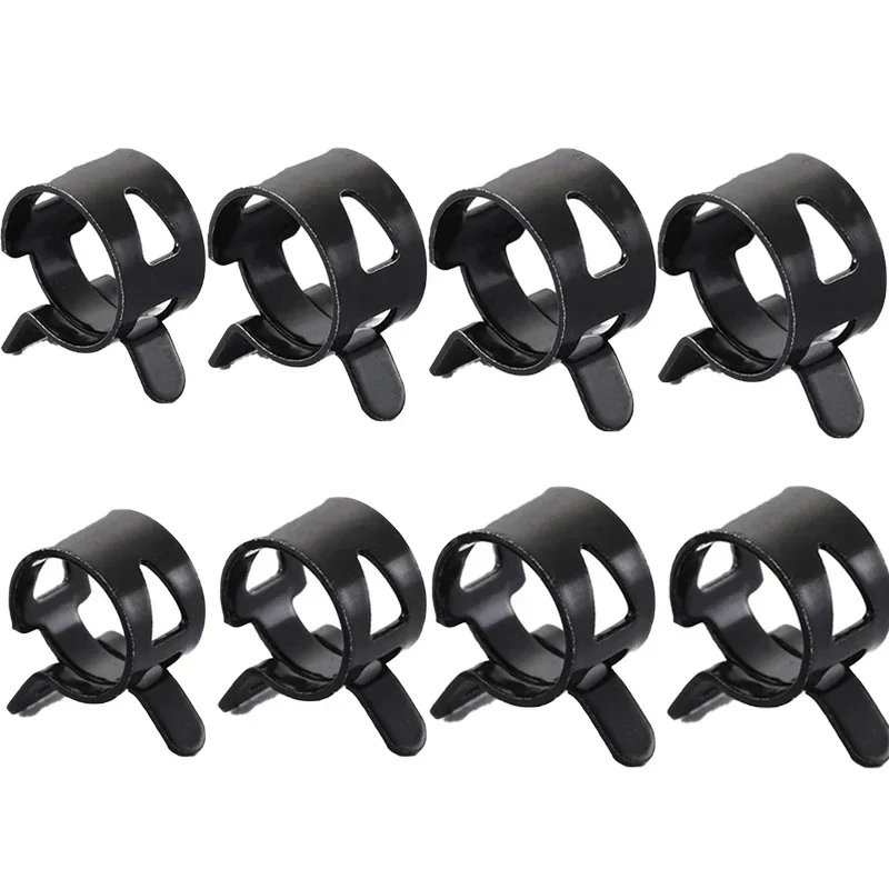 20pcs Stainless Steel Spring Hose Clamps 6-22mm Fuel/Water/Air Pipe Clips for Automotive and Plumbing