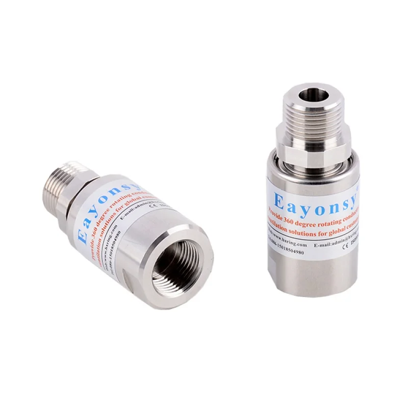 

Single passage 360 degree rotary connection through gas,G3/8" internal and external thread,Produced by Eayonsy Model HQ0103