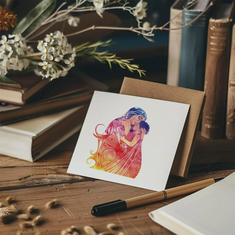 1pc Abstract Character Clear Stamps Lady Couple Silicone Clear Stamp Seals Mother and Son Man Transparent Stamps for DIY