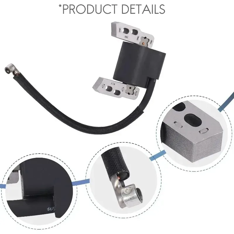 

796964 для газона, электронная катушка зажигания для Briggs & Stratton 440-429 695711 802574 555530, черная магнитная арматура