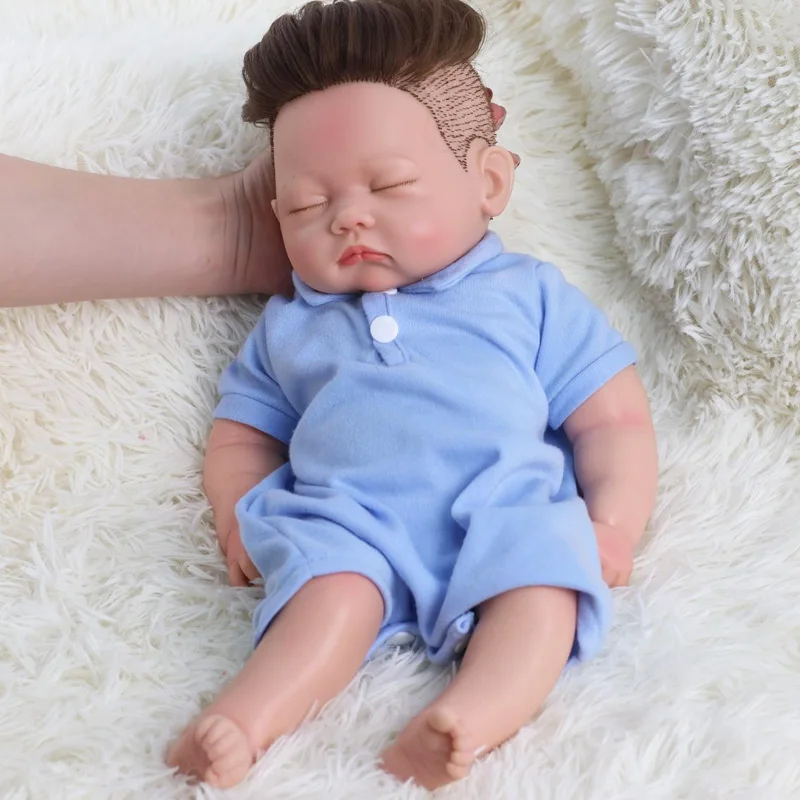 45cm Reborn Baby Dolls,Silicone reborn Baby Dolls bébé reborn Full Silicone Lifelike Washable Baby Reborn Doll for Kids