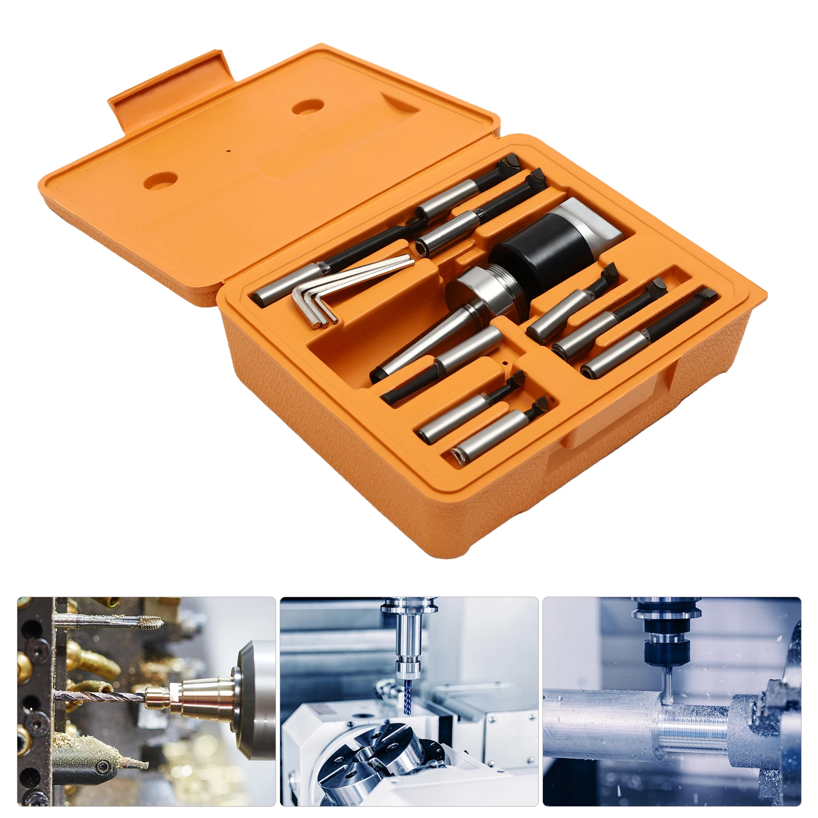 Set di utensili per testa noiosa CNC con quadrante in scala Testa di fresatura ad alta precisione per applicazioni di barra noiosa con gambo MT2