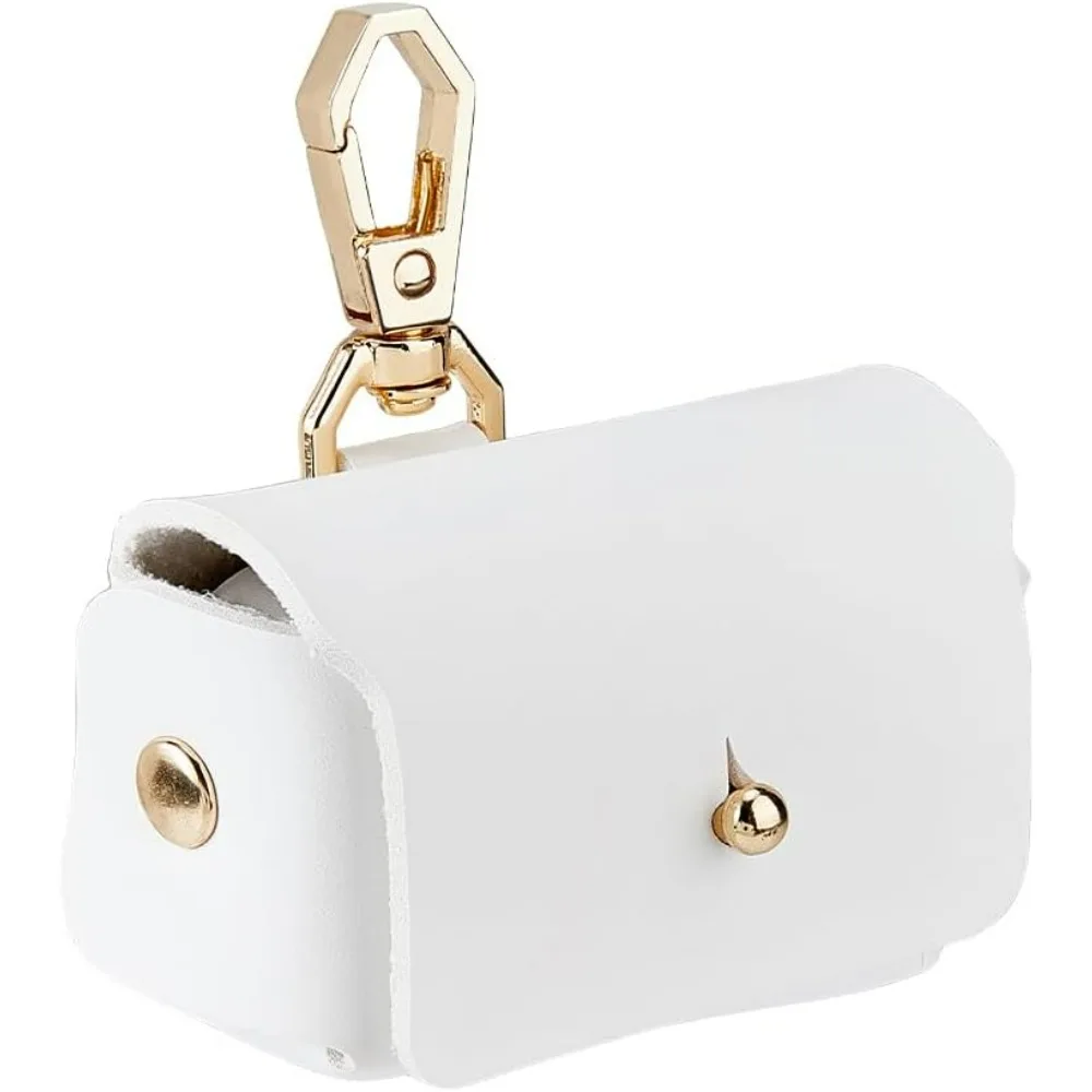 Portador de anillos para perros blanco, soporte para anillos, caja de almohada de cuero para anillos de boda, almohadas para portero de anillos para mascotas, bolsa para anillos de boda para Collar de perro