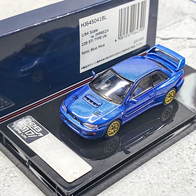 

Коллекционная модель Hobby Japan 1:64 IMPREZA 22B STi из металлического сплава, статическая, классическая, для взрослых коллекционеров