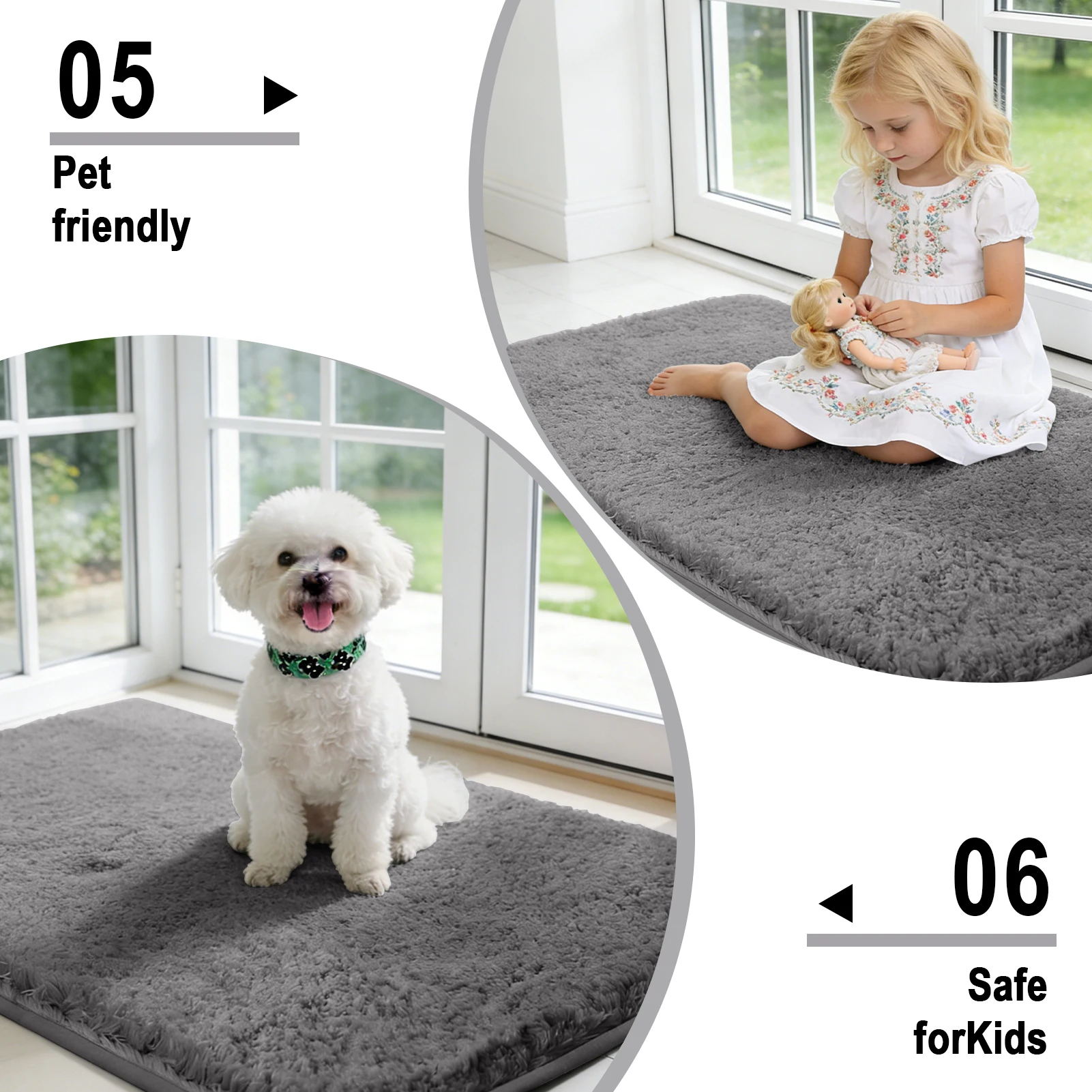 Alfombra de baño antideslizante de microfibra súper absorbente - imagen 5