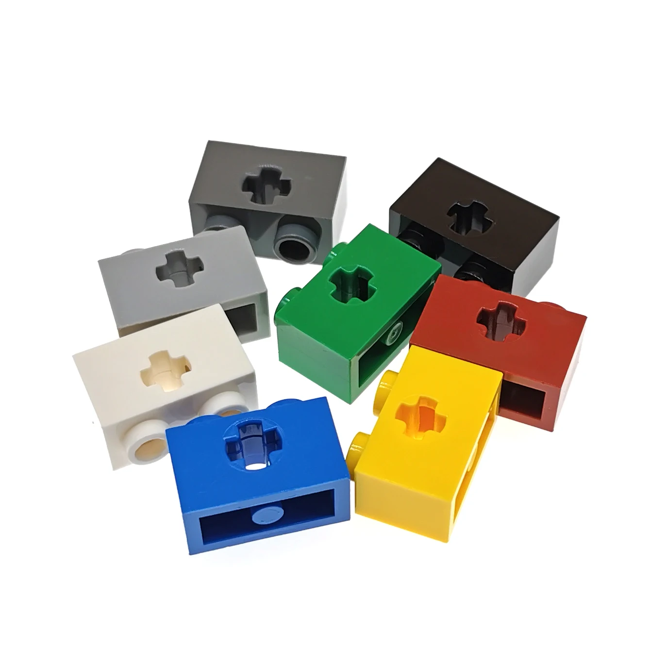 

1 Pcs Buildings Blocks 32064 31493 Brick 1 x 2 with Axle Hole Collections Bulk Modular GBC Toy For High-Tech MOC Set