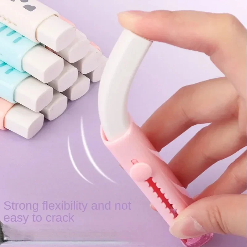 ممحاة كاواي قابلة للسحب للأطفال ، قطة لطيفة ، أدوات مكتبية كورية ، محايات رسم مطاطية ، مستلزمات مدرسية ، مكتب ، جديد ، 1-5