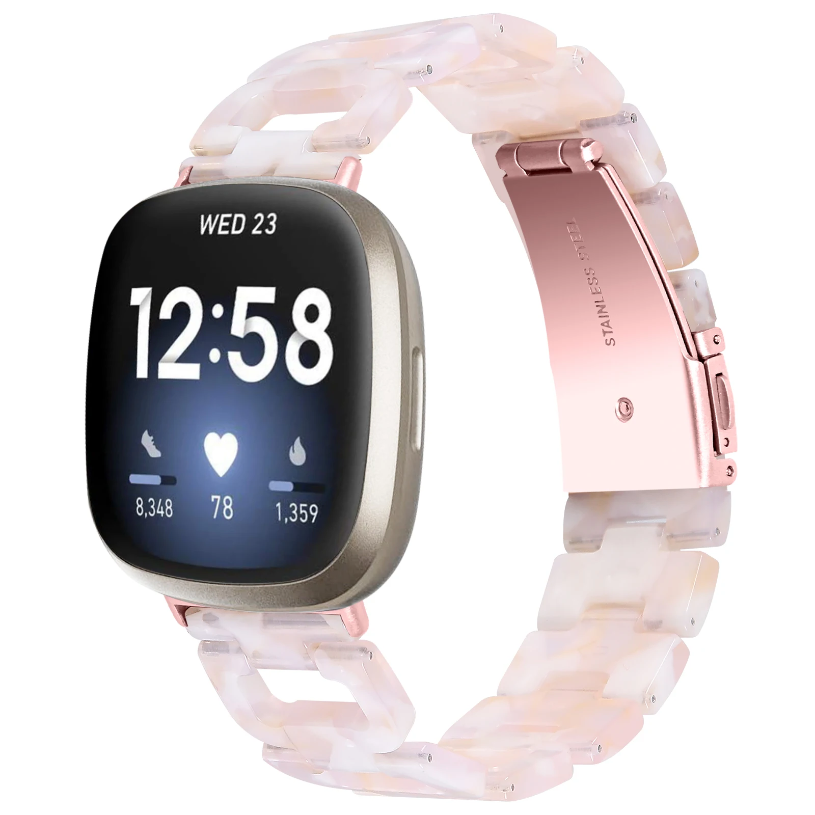 New Fitbit Versa 4 Sense 2 Bracelet Strap Resin Watch Bands Replacement Wristband Loop for Versa 3 Accessories