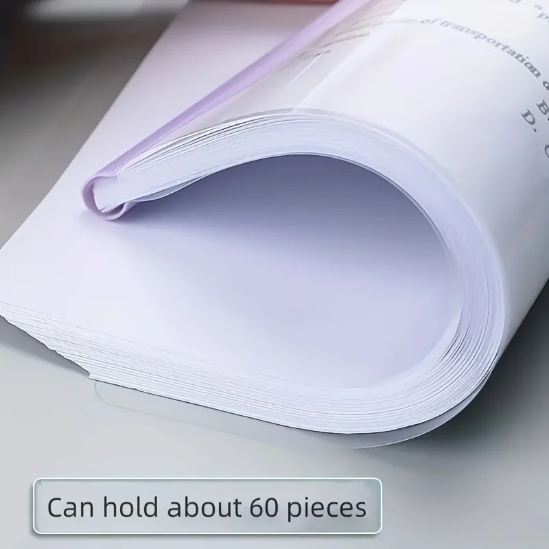 10pcs/set A4 morandi color folder Test paper and document rod clamp file folder Business office supplies