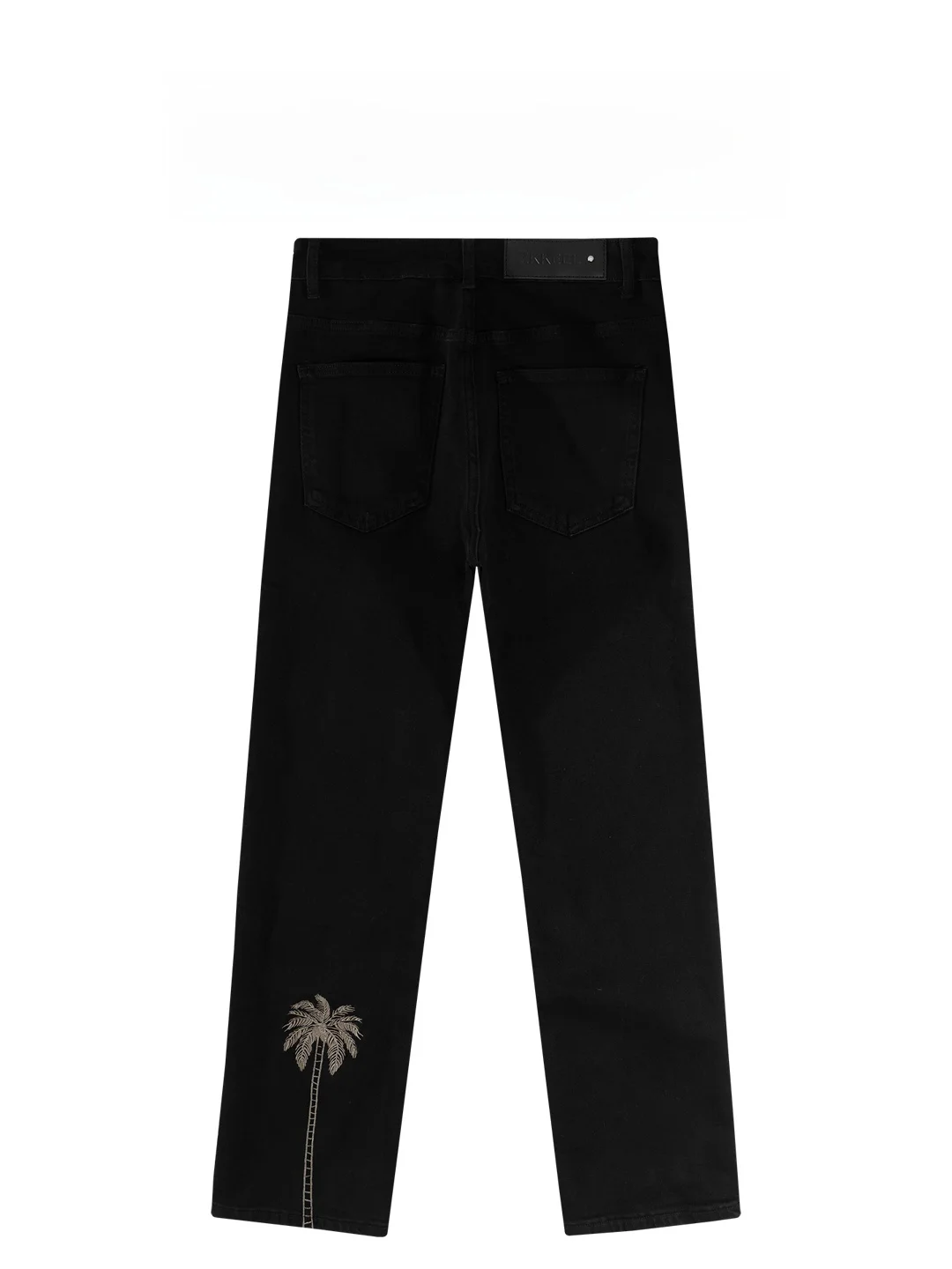 

BAIRBAOLIY Premium Bla nut Tree Embroidered American Vintage Straight Leg Jeans High Street Luxury Design Long Trousers