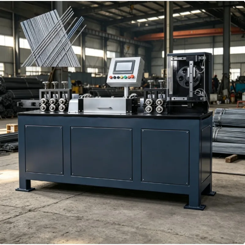 Rebar Straightening and Cutting Machine Industrial Steel Bar Processing Equipment For Construction Bar Straighten Cut