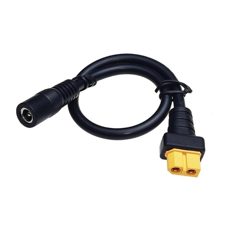 

J0MB XT60 Female to DC5525 Female 30cm Connectors Cable for Efficient Solar Panel and Power Stations Charging