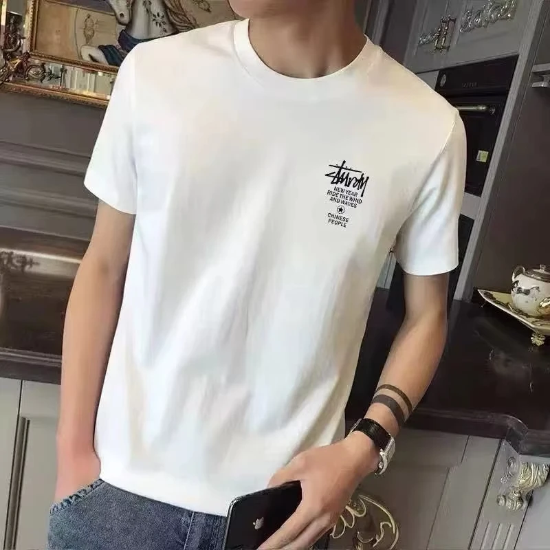 

2025 Luxury Brand Printed Men's T-shirt Casual Crew-neck Designer Summer Short Sleeve T-shirt Fashion Men and Women