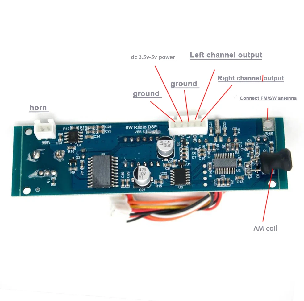 Full Band FM AM SW Receiver Radio Bluetooth Medium Wave Short Wave FM Stereo Radio DSP Audio Signal Receiving W 3W Amplifier  ﻿