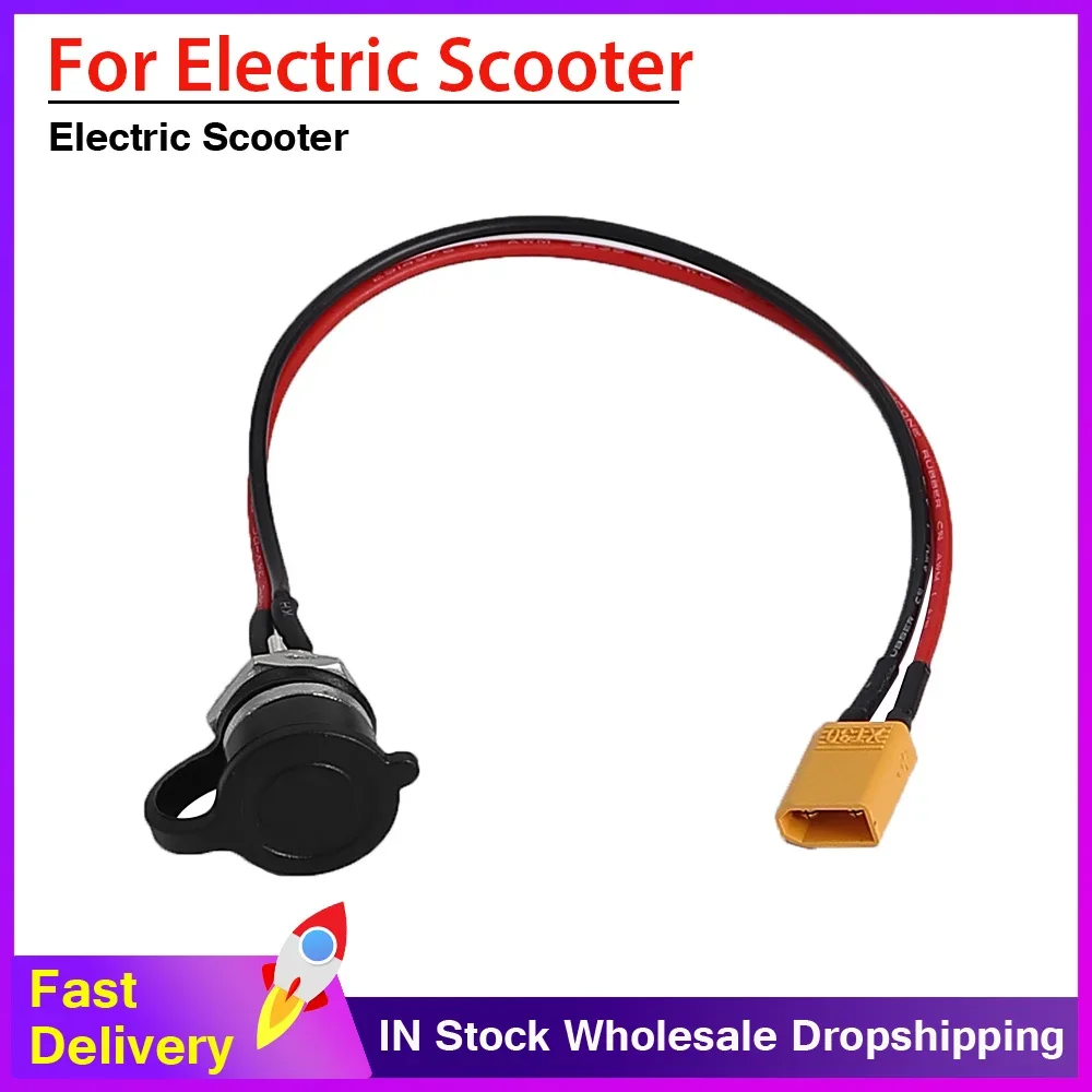 Universal Electric Scooter M12 XT30 T Word Bullet Head Plug-in Type Aviation Head Charging Port For Electric Scooter