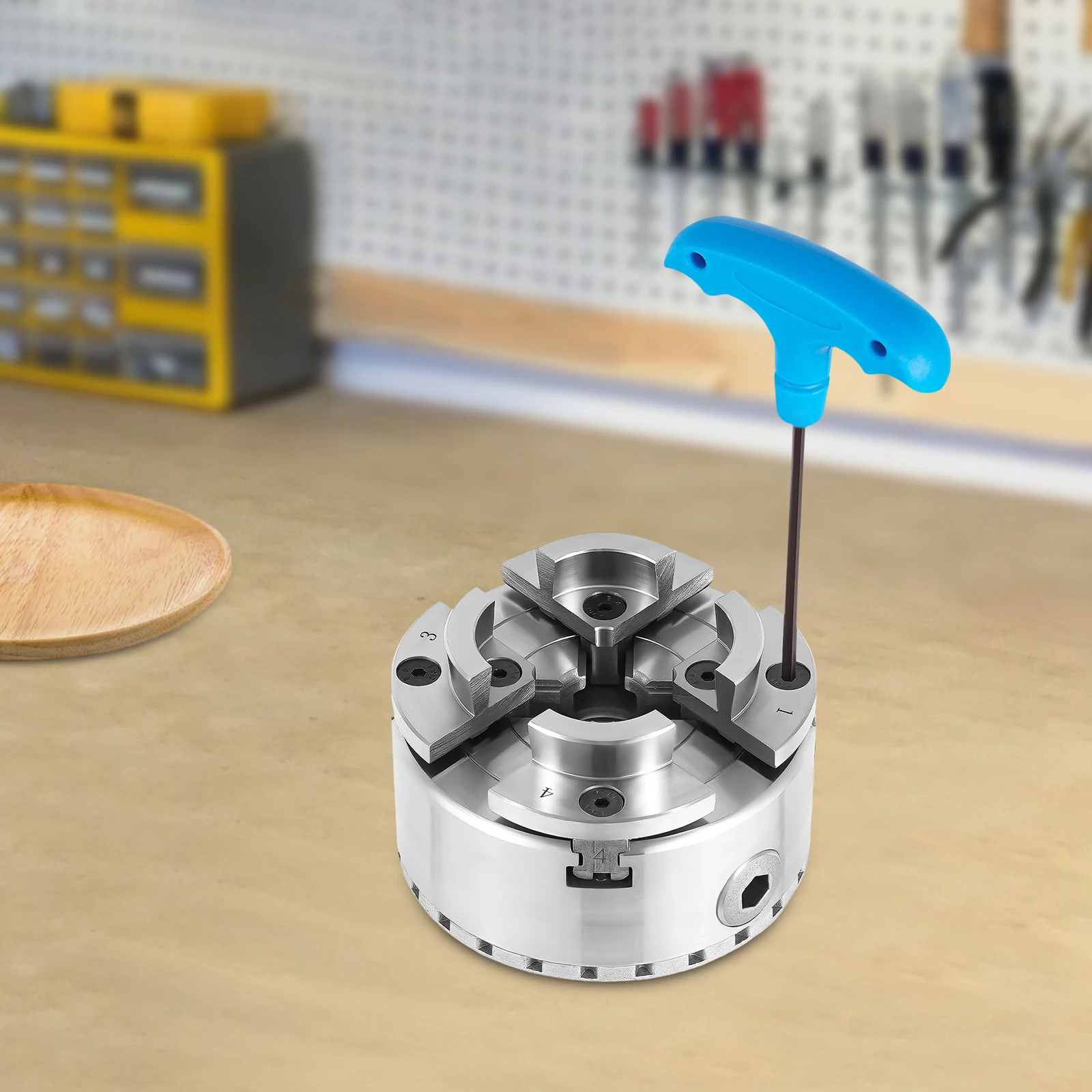 Holzdrehmaschinen-Spannfutter | M33 Gewinde 4-Klauen Selbstzentrierendes 45-81mm Spannfutter – Detail 8