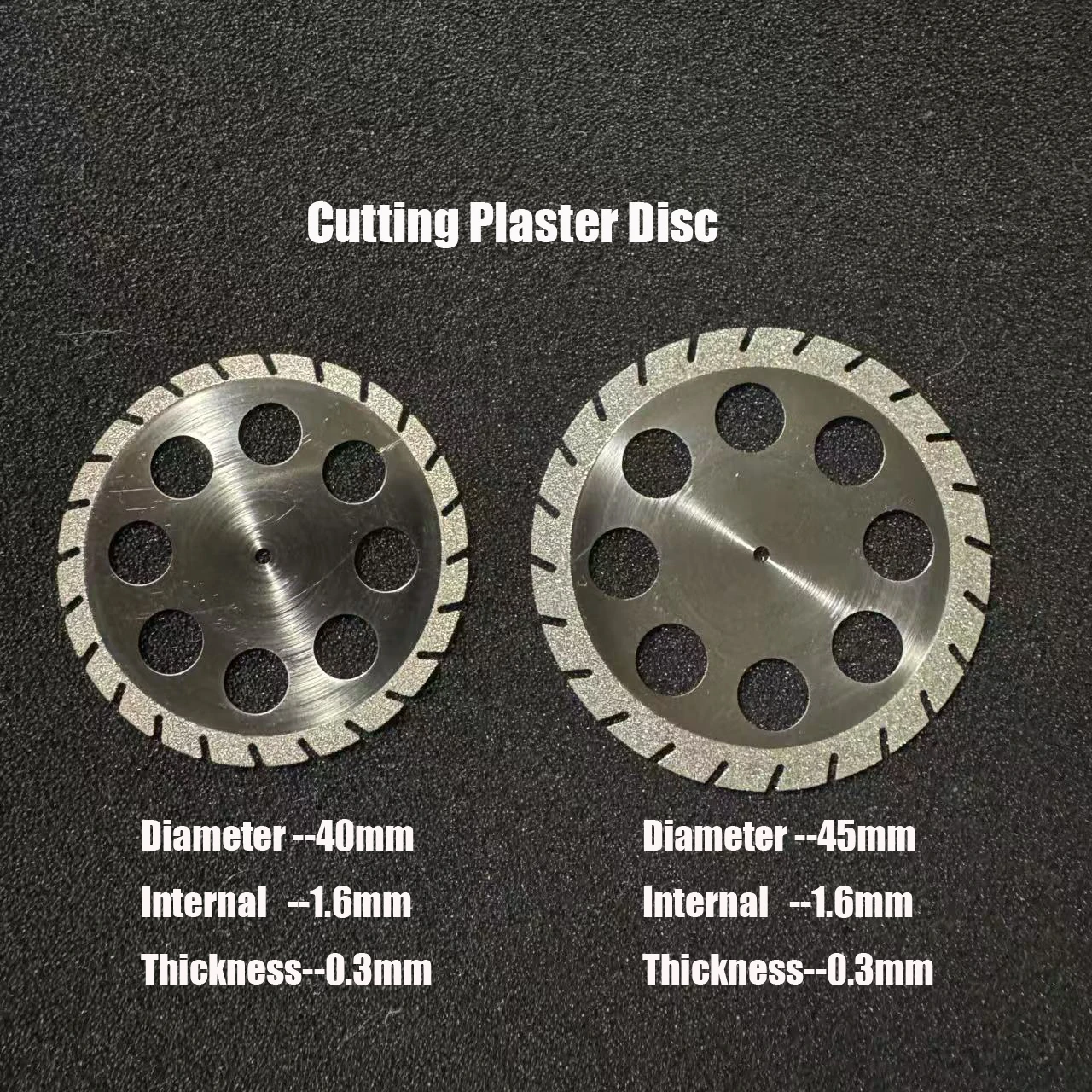 

4pcs Electroplated white corundum Double sided cutting disc for Cutting Plaster Disc Wheel 40/45*0.30mm with mandrels