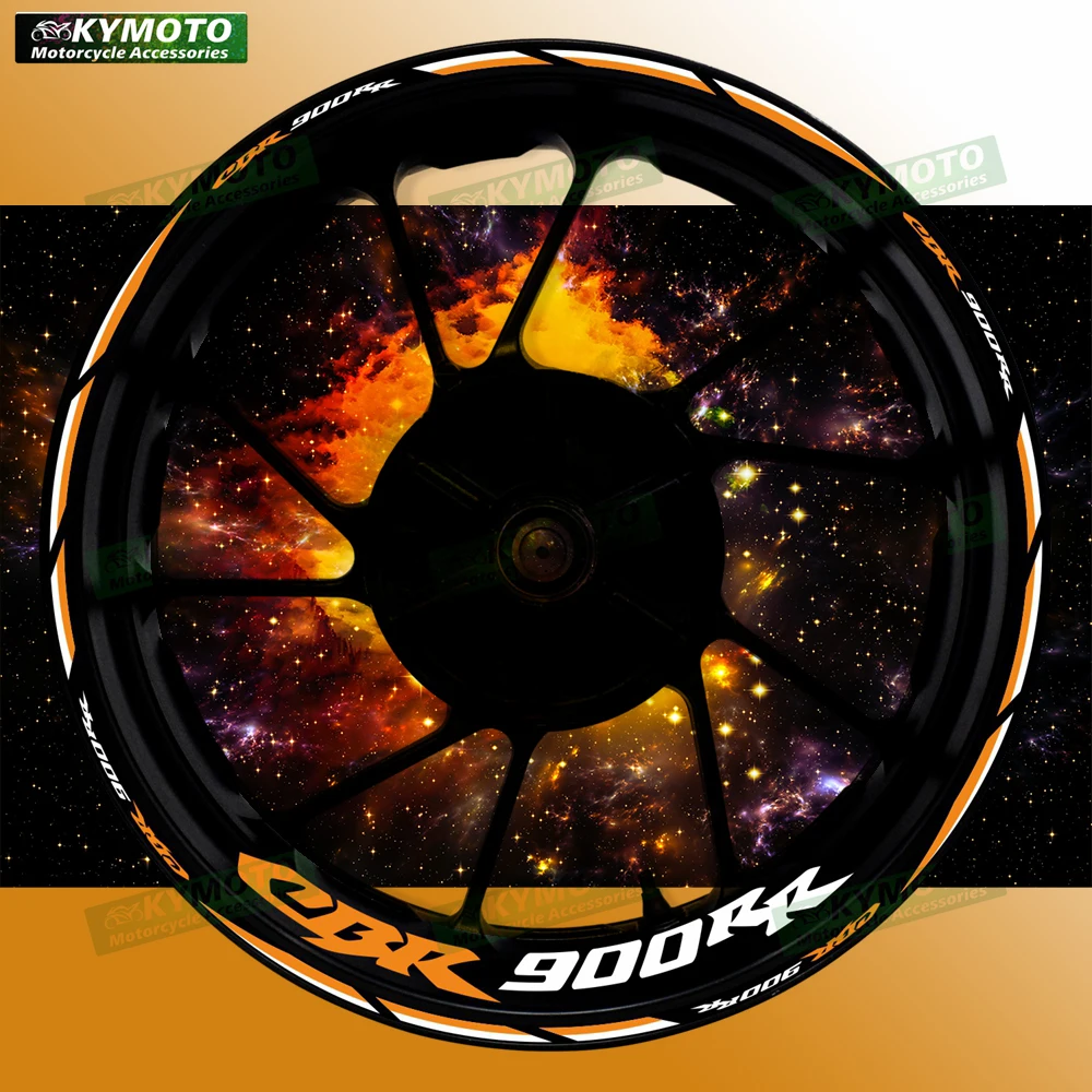 

For Honda CBR900RR CBR 900RR motorcycle accessories 17 inch front and rear wheel decals hub modified rim reflective stickers