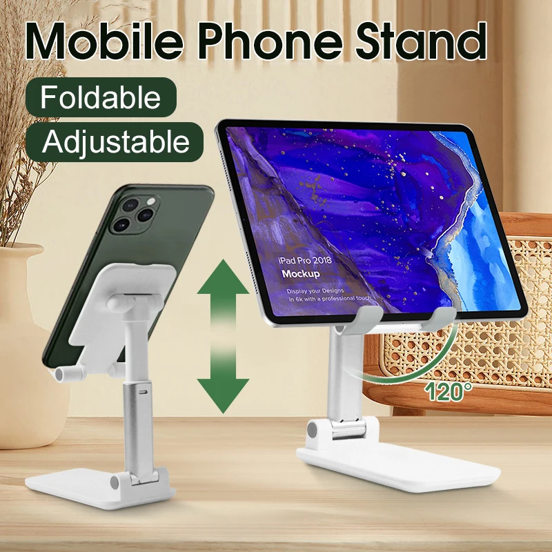 Mobiele Telefoon Standaard Desktop Luie Bed Universele Ondersteuning Rack Opvouwbaar Hijsen Multifunctionele Telescopische Verstelbare Houder Nieuw