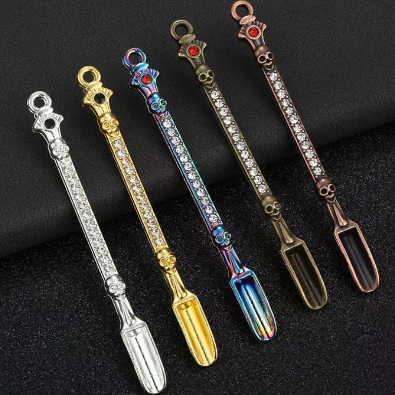 1Pcs Metal Small Spoon With Mini Shovel For Powder Measurement Cigarette Accessories ToolHot Sale