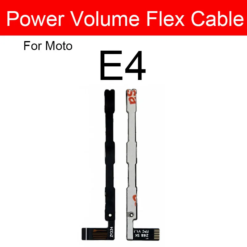 Power Button Volume Switch Control Flex Cable For Motorola Moto G4 G5 G5s G6 E4 E5 E6 Play Plus Side Key Flex Ribbon Parts