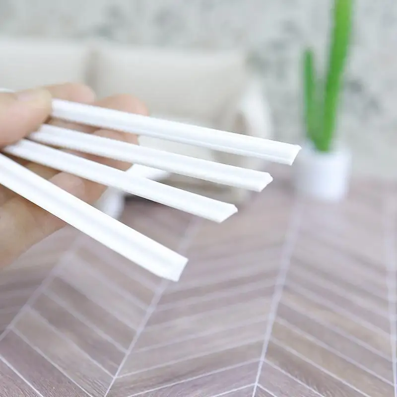 2 STUKS 1:12 Poppenhuis Miniatuur Plint Lijn Mini Taille Badkamer Woonkamer Decor Speelgoed Poppenhuis Accessoires