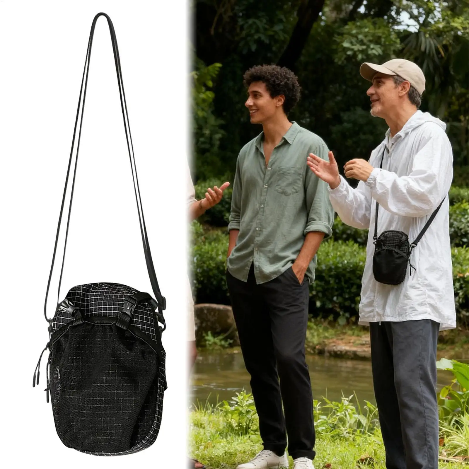 

Сумка для бутылки с водой с ремешком Портативная слинг на шнурке Стильная сумка для бутылки с водой на шнурке для взрослых, молодежи, женщин, мужчин, школы