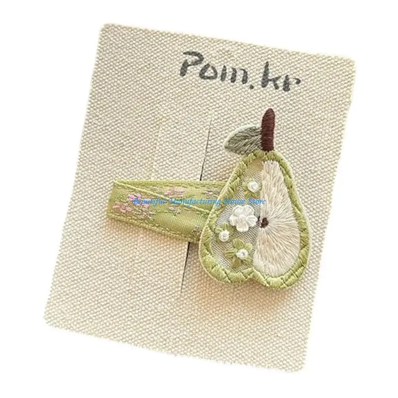 

E56a уникальный цветочный волос для волос для девочек -х годов боковая клипа фрукты Barrettes Fun Crasual Sweet Cool