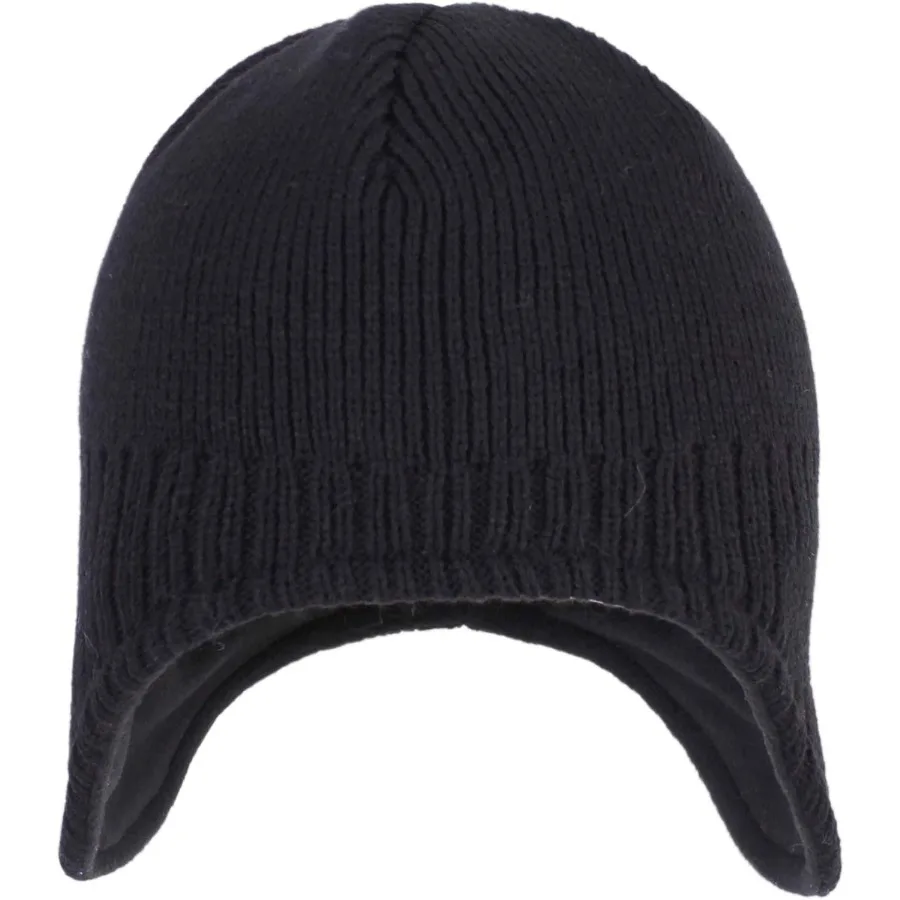 Connectyle Herren-Strickmütze für den Winter mit Ohrenklappen, mit Fleece gefütterte Mütze, warme gestrickte Totenkopfmütze, Beanies, Uhrenmütze