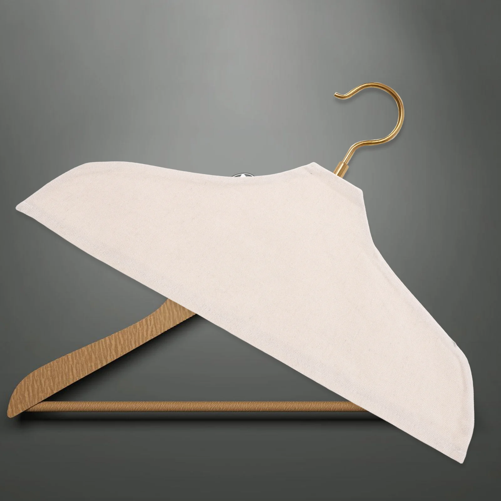 4 قطعة منصات شماعات المضادة للانزلاق التوافق العالمي غطاء شماعات النسيج منع الانزلاق الحفاظ على نظافة الخزانة #6