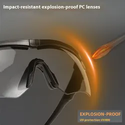 Gafas protectoras tácticas UV400 anti-viento y polvo para tiro